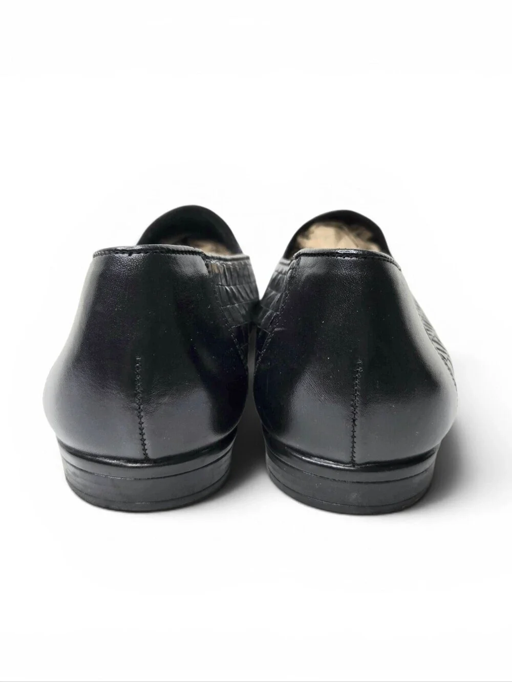 Trotters Black woven leather loafers. 12WW